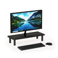 Turn-N-Tube Monitor Stand Riser, 23.6"W Rectangle Monitor Riser, Laptop Stand for Desk, Office Desk Accessories, Desk Organizers and Accessories, Toolless Assembly, Espresso (Espresso/Black / Rectangle (New))