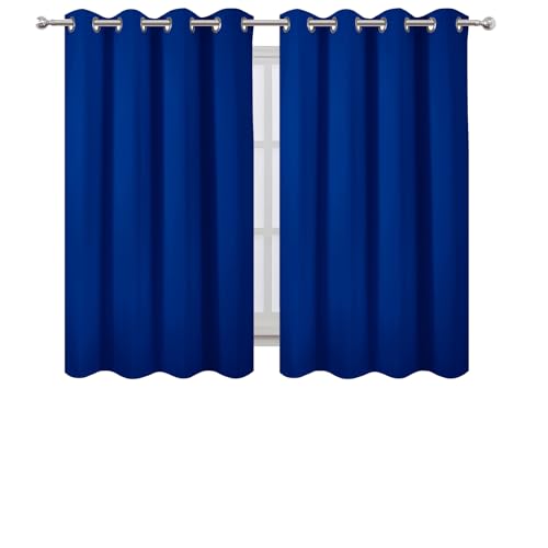 Royal Blue Thermal Blackout Curtains (Royal Blue / 52"W x 54"L (Pack of 2))