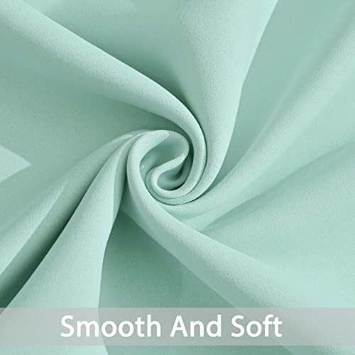 Blackout Curtains 38x90 inch Aqua Thermal Drapes (Aqua / 38"W x 90"L (Pack of 2))