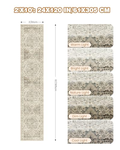 Runner Rug 2x10 (Brown/Beige / 2' x 10' (Runner))