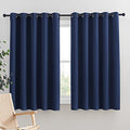 Blackout Draperies Curtains (Navy / 70"W x 63"L (Pack of 2))