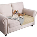 Waterproof Dog Bed Cover Pet Blanket for Furniture Bed Couch Sofa Reversible (30x53 Inch (Pack of 1) / Beige+lightgrey)