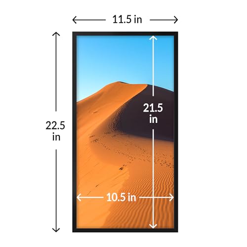 11x22 Picture Frame for Wall Display (Black / 11x22)