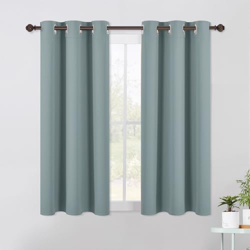 Bedroom Curtains Blackout Drapery Panels (Stormy Sea / 42"W x 54"L (Pack of 2))