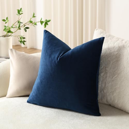 Throw Pillow Covers 16x16 Midnight Blue (Midnight / 16" x 16" (Pack of 2))
