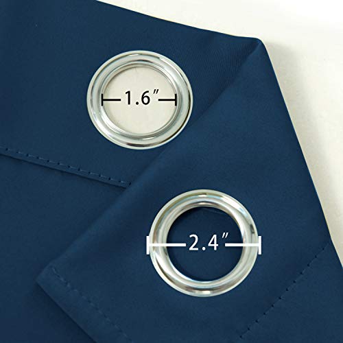 Navy Blackout Curtains (Navy / 38"W x 54"L (Pack of 2))