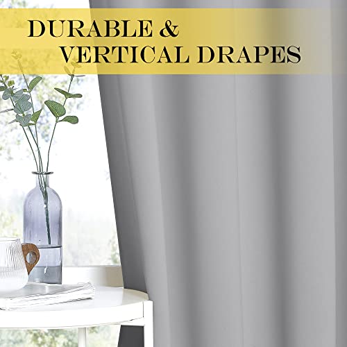 Blackout Curtain & Drape (Silver Grey / 52"W x 95"L (Pack of 1))