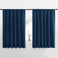 Blackout Curtains for Bedroom (Moroccan Blue / 62"W x 63"L (Pack of 2))