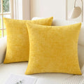 Decorative Throw Pillow Covers 26 X 26 Inches Mustard Yellow (26" x 26" (Pack of 2) / Mustard Yellow)