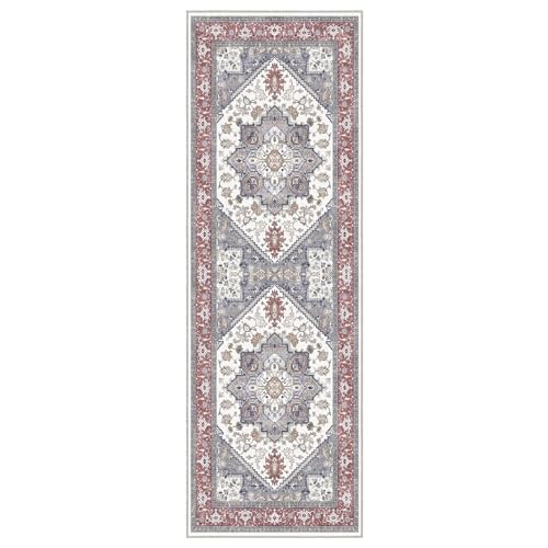 Soft Area Rugs 2x6 (2' x 6' (Runner) / Red & Grey)