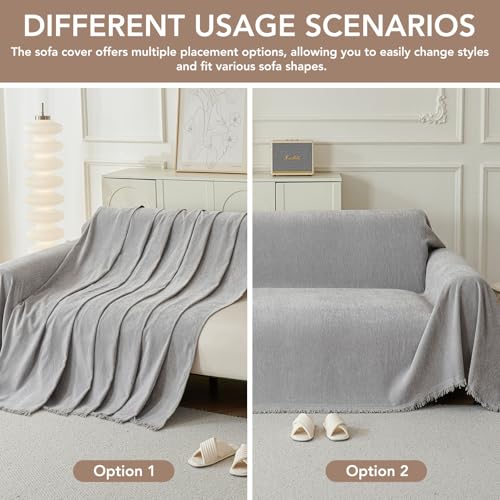 Couch Cover for Sofa (Grey / 71*91 inch)