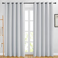 Blackout Curtains Panels (Greyish Purple / 66"W x 80"L (Pack of 2))