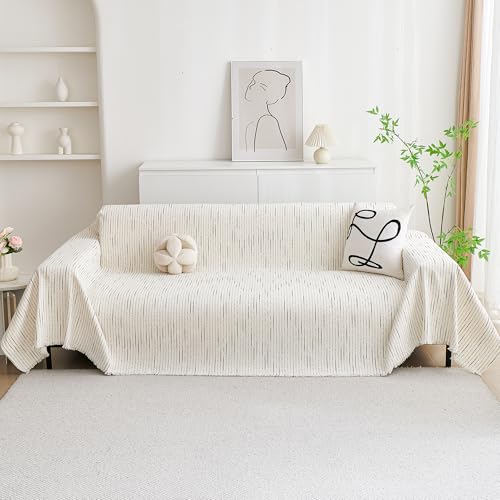 Couch Cover for Dogs (71" x 134" / 9# Lines Beige)