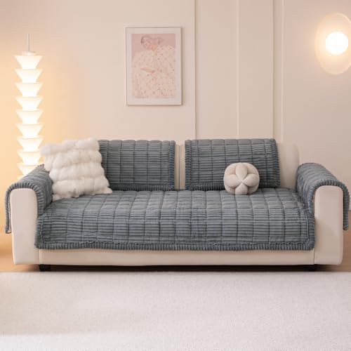 Couch Covers for Dogs Washable (Blue-grey / 27.6" X 27.6")