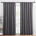 Blackout Curtain Panels for Window (Grey / 70"W x 95"L (Pack of 2))