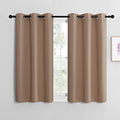 Room Darkening Curtain Panels for Cafe (Cappuccino / 42"W x 40"L (Pack of 2))