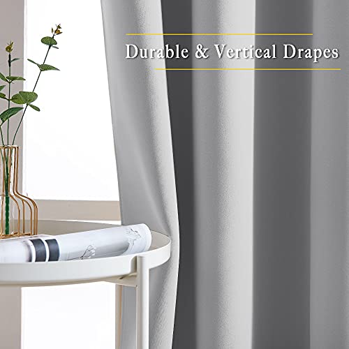 Blackout Silver Grey Doorway Curtains (Silver Grey / 46"W x 80"L (Pack of 2))