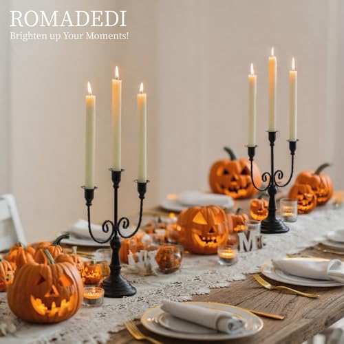 Halloween Candelabra (2pcs / Black-3arm)
