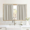 Half Curtain Tiers 36 inch Length (Natural / 34"W x 36"L (Pack of 2))