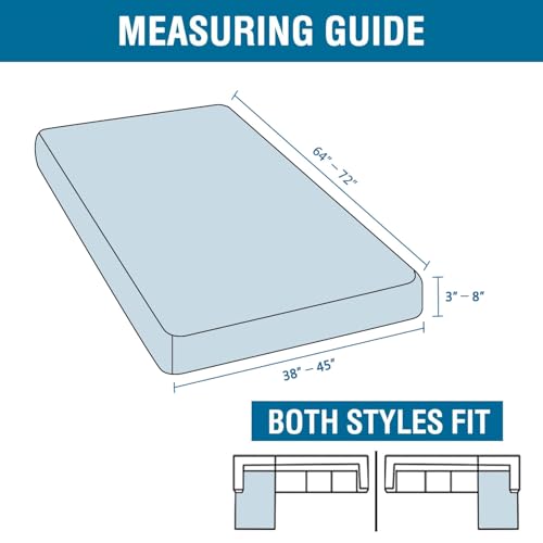 Super Stretch Individual Chaise Cover Sectional Couch Covers for L Shaped Sofa Both Left (Sand / Chaise Cover Large)
