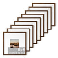 8x8 Square Walnut Frames (Set of 09 / Walnut Oak / 8x8 in)