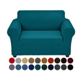Stretch Chair Couch Cover (Peacock Blue / Small（35" - 55"）)