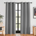 Bedroom Curtains Blackout Drapery Panels (Silver Gray / 42"W x 80"L (Pack of 2))