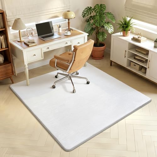 4x4 Square Area Rugs for Bedroom Living Room (4' x 4' (Square) / White)
