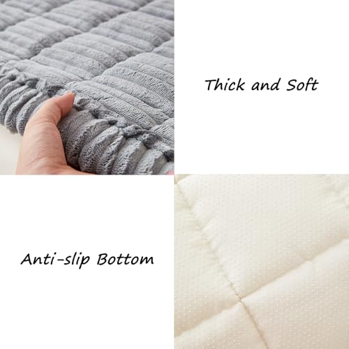 Couch Covers for Dogs Washable (Light Blue-grey / 27.6" X 70.9")