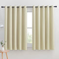 Room Darkening Curtain Panels for Cafe (Beige / 70"W x 63"L (Pack of 2))