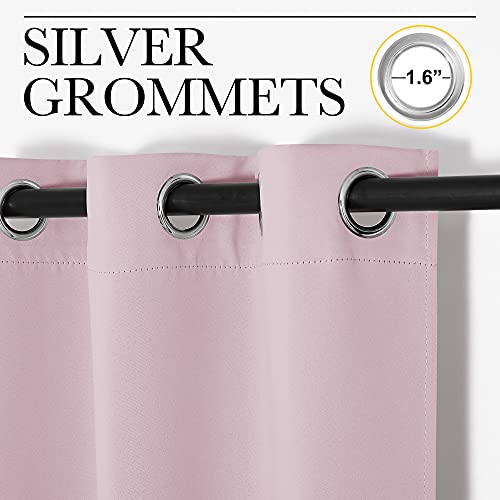 Blackout Curtain Panels (Baby Pink / 55"W x 68"L (Pack of 2))