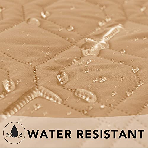 Waterproof Dog Bed Cover Pet Blanket for Furniture Bed Couch Sofa Reversible (68x82 Inch (Pack of 1) / Sand+beige)