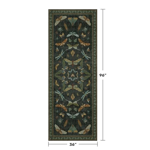 3x8 Dark Green Long Hallway Runner Rug (3' x 8' (Runner) / Dark Green)