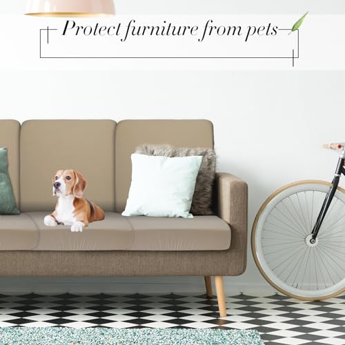 8 Pcs Patio Outdoor Cushion Covers (Khaki Yellow / Modern)