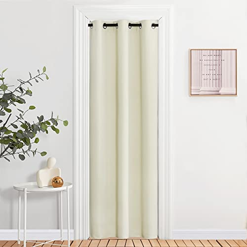 Blackout Beige Curtains 84 inch Long for Bedroom (Beige / 37"W x 84"L (Pack of 2))