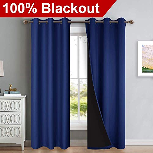 Full Shade Curtain Panels (Royal Blue / 37"W x 84"L (Pack of 2))
