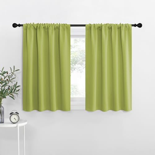 Kitchen Curtains (Fresh Green / 34"W x 40"L (Pack of 2))