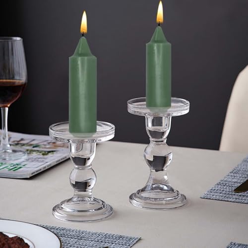 5 inch Green Taper Candles (5 inch / Green)