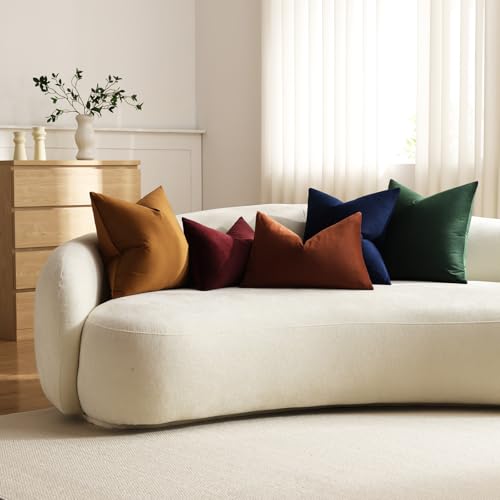 Throw Pillow Covers 16x16 Golden Brown (Golden Brown / 16" x 16" (Pack of 2))