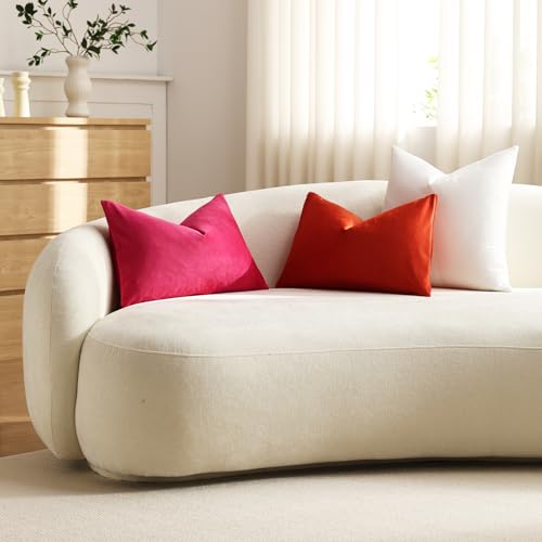 Throw Pillow Covers 16x16 Pure White (Pure White / 16" x 16" (Pack of 2))