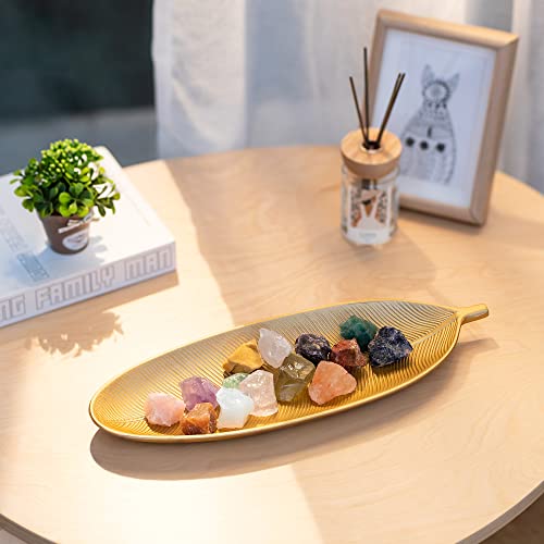 Decorative Trays for Home Decor (16"x5.9"x1.2" / Gold)