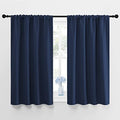 Curtains Blackout Draperies (Navy / 42"W x 48"L (Pack of 2))