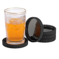 Glass Drink Coaster Set of 5 (Black)