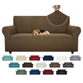 Super Stretch Couch Cover (Brown / Large (72"-92"))