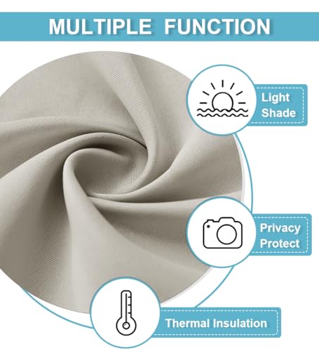 RV Curtains for Camper Windows (Natural / 34"W x 24"L (Pack of 2))