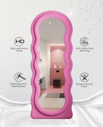 Full Length Mirror (Wavy - Pink)