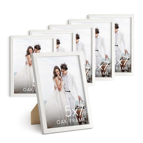 Standalone White Oak Frame Set of 6 (Set of 06 / White Oak / 5x7 in)