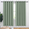 Greyish Green Blackout Draperies Curtains for Kids Room (Greyish Green / 70"W x 72"L (Pack of 2))