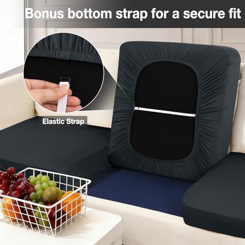 14Pcs Patio Cushion Covers (Dark Gray / 14PCS)