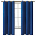 Royal Blue Blackout Curtains for Bedroom 63 Inch Long (Royal Blue / 42"W x 63"L (Pack of 2))